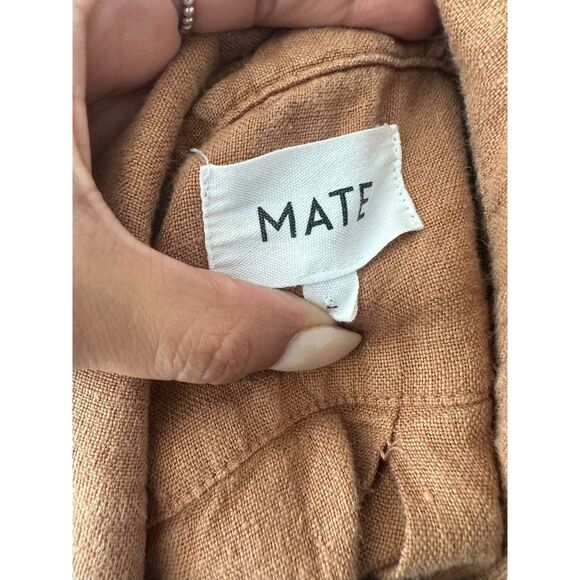 Mate The Label Women's Oversized Linen Button Up Top - Picture 4 of 5